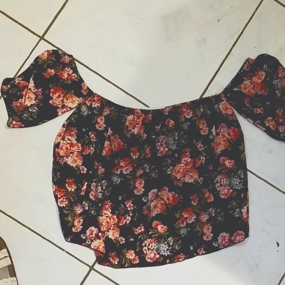 Floral Off-Shoulder Women's Top